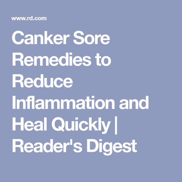 11 Canker Sore Remedies to Reduce Inflammation and Heal Quickly ...