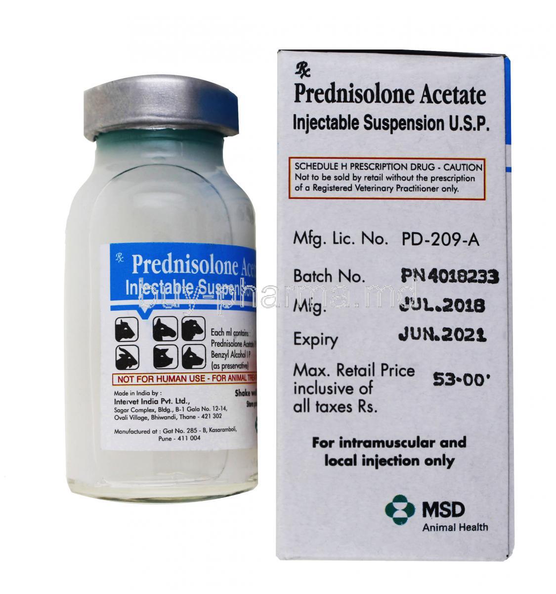 Buy Prednisolone Acetate Injection Suspension Online