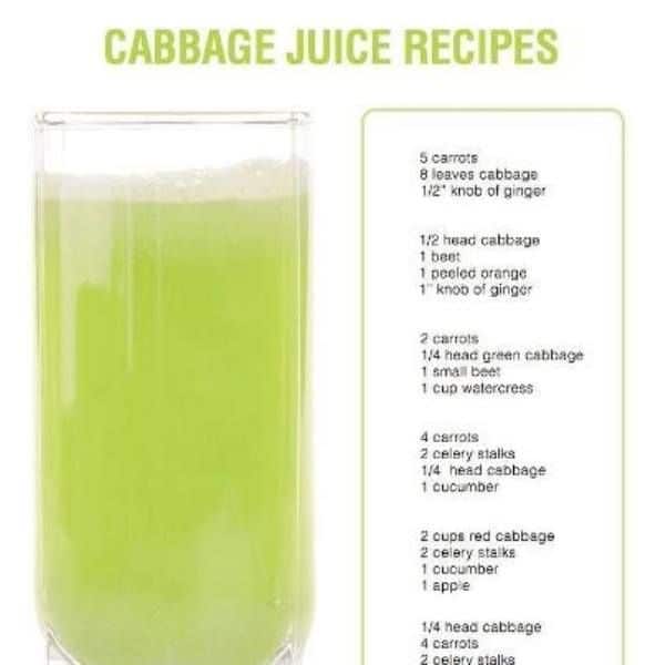 Cabbage Juice Recipe For Peptic Ulcer