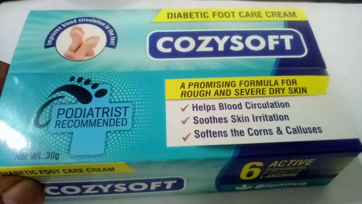 Cozysoft cream for Diabetic Foot Ulcer / Increases blood flow to the ...