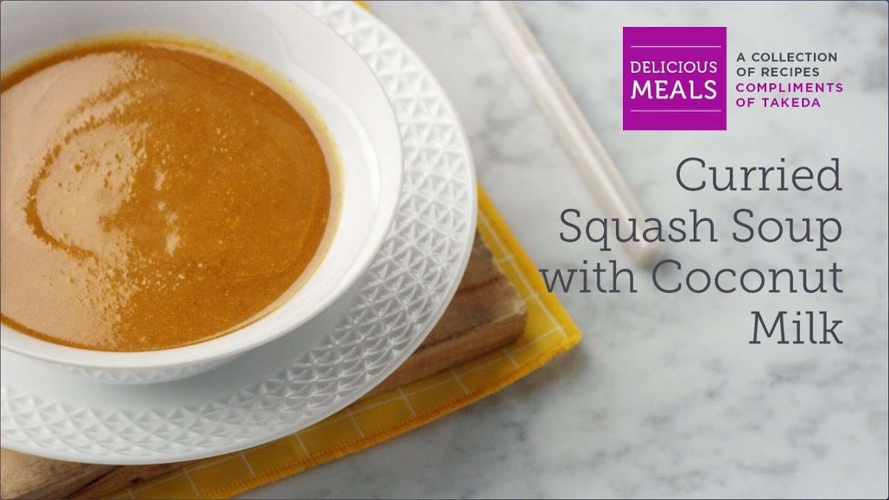 Curried Squash Soup with Coconut Milk