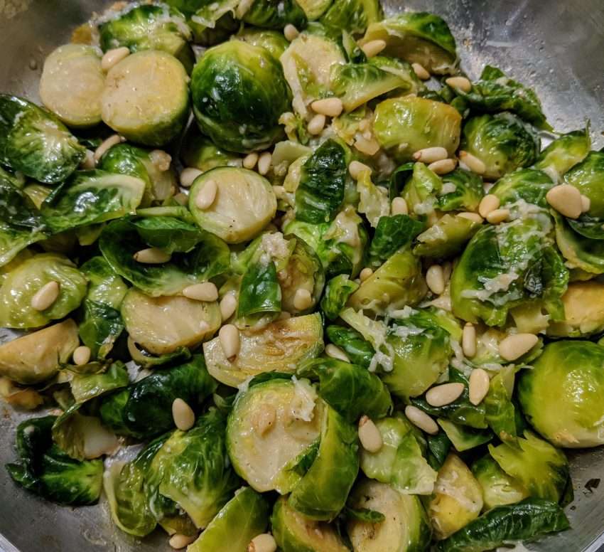 Garlic &  Pine Nut Brussels Sprouts  The Colitis Blog