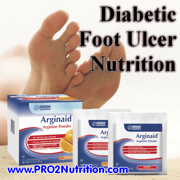 Healing Nutrients for treating diabetic foot ulcers.