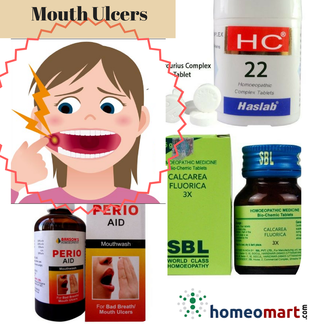 homeopathy medicine list for mouth ulcers