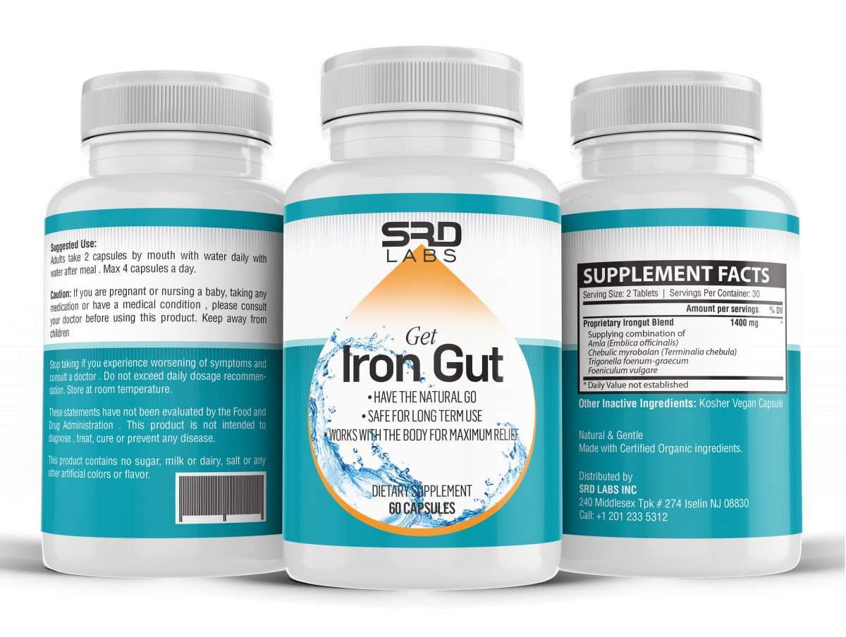IRONGUT Powerful Relief from IBS Constipation Ulcerative