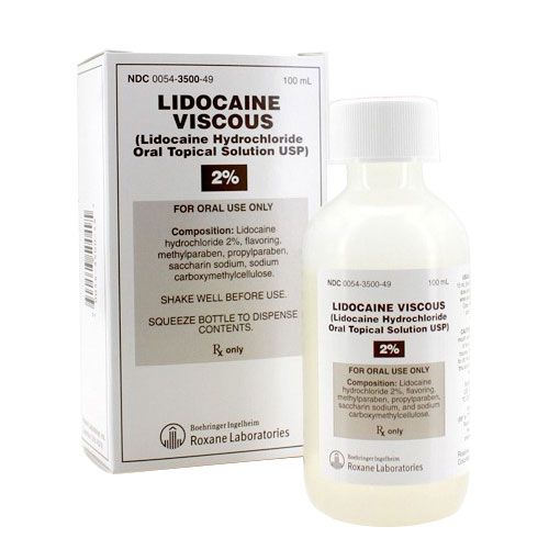 Lidocaine Oral Solution 2%, 100mL