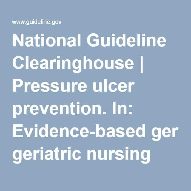 National Guideline Clearinghouse