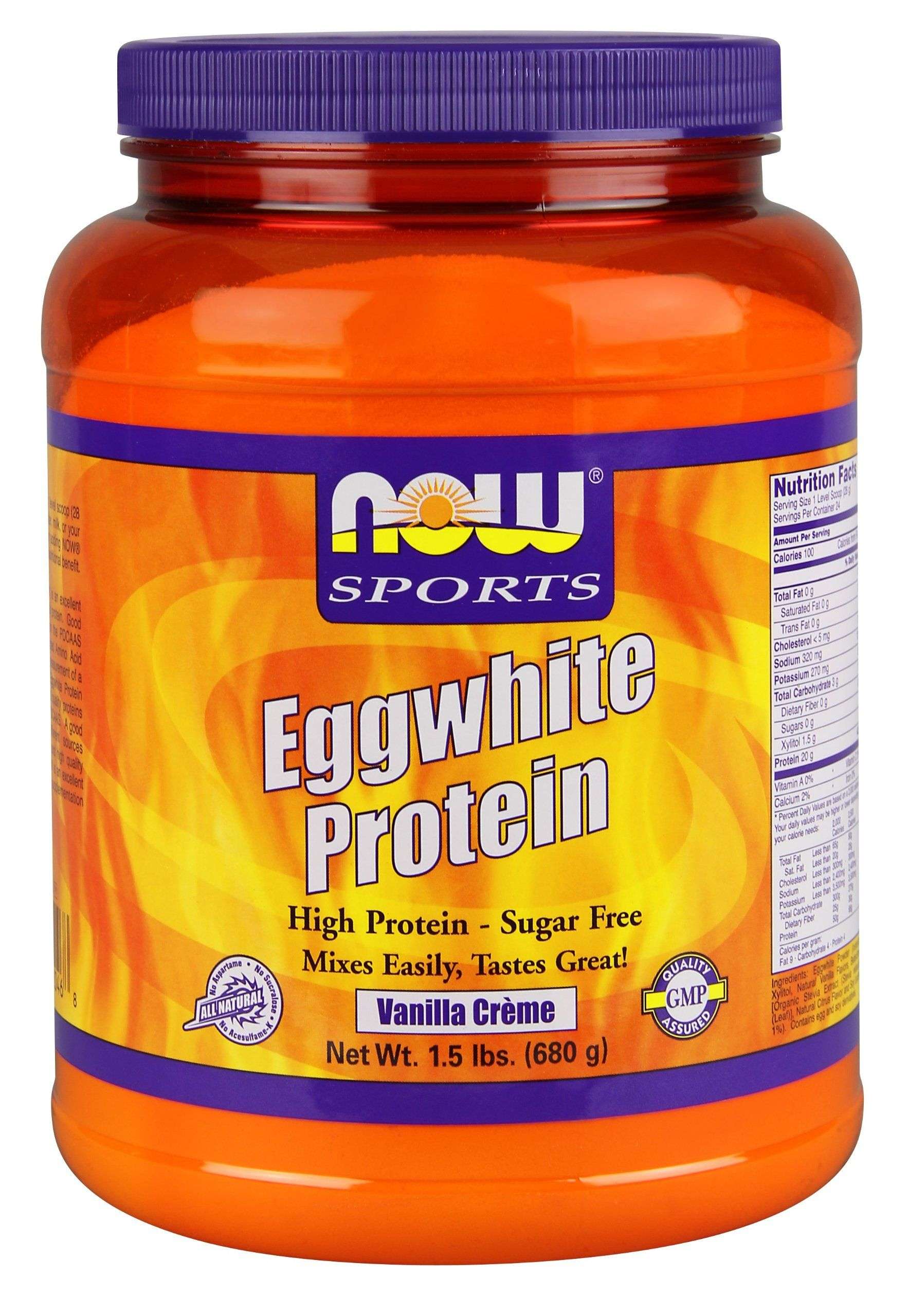 Now Foods Eggwhite Protein, Vanilla Creme, 1.5 Pound