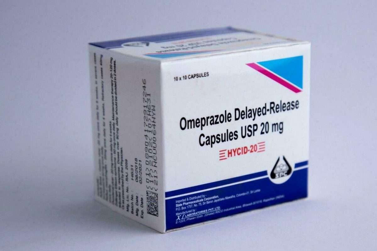 Omeprazole OTC Delayed Release Acid Reducer Heartburn Capsules 20 mg ...