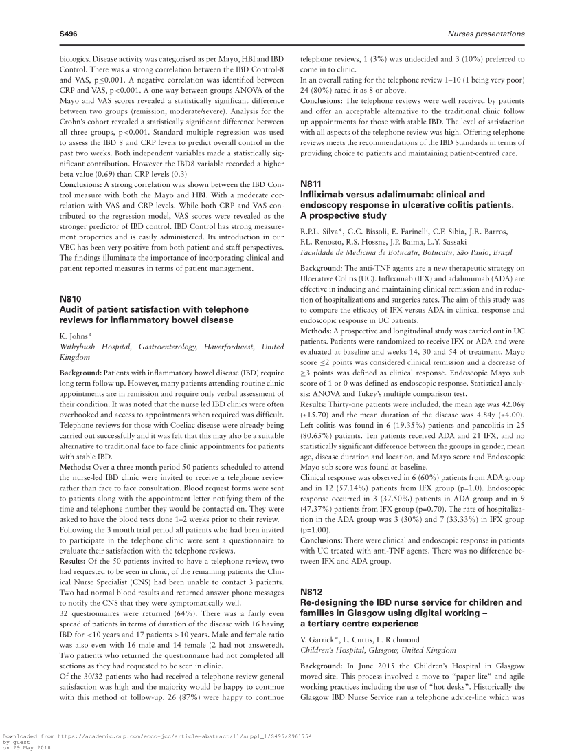 (PDF) N811 Infliximab versus adalimumab: clinical and endoscopy ...