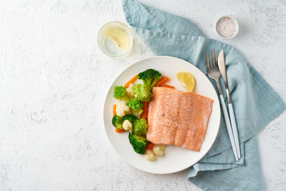 Salmon with Vegetables for Ulcerative Colitis