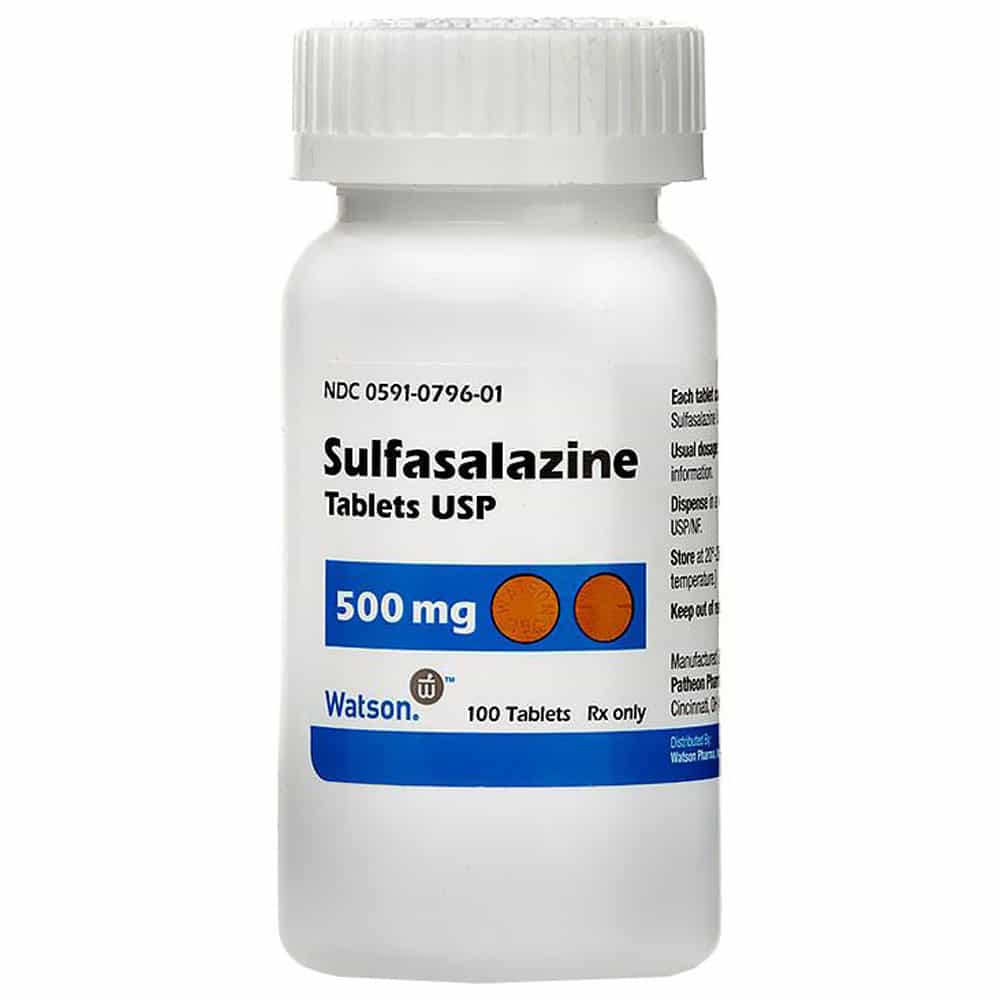 Sulfasalazine 500mg (Per Tabs) (Manufacture may vary)