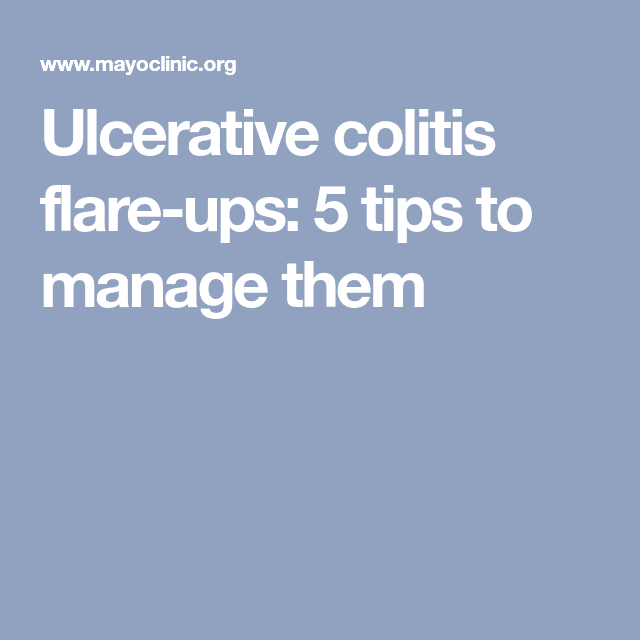 Ulcerative colitis flare