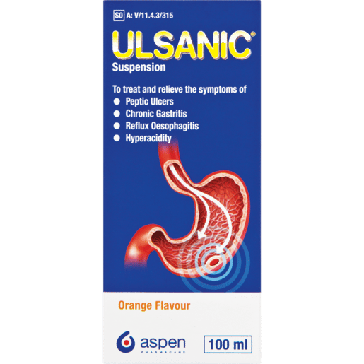 Ulsanic Suspension Orange Flavoured Medication 100ml